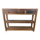 Old wooden console