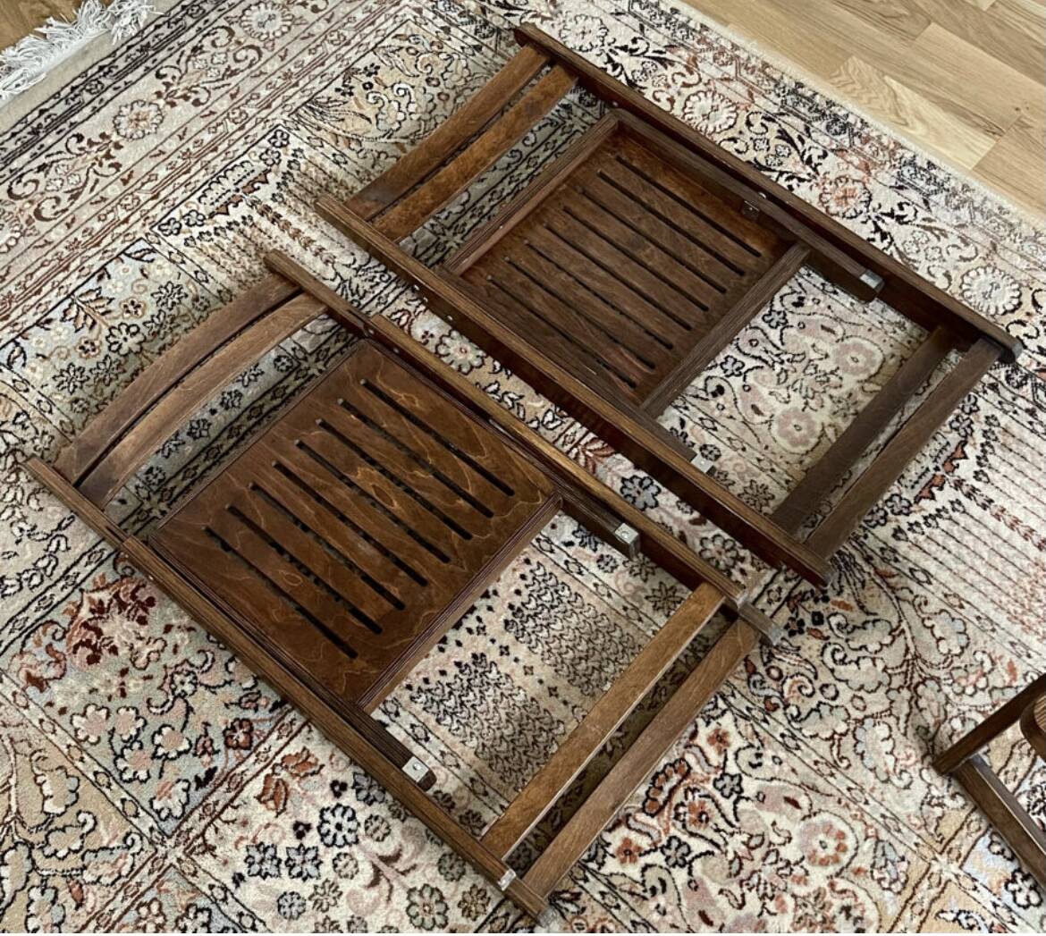 4 folding chairs from the 1960s