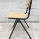 Lot de 6 chaises vintage Galvanitas couleur crème