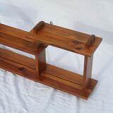 Vintage solid pine wall shelf