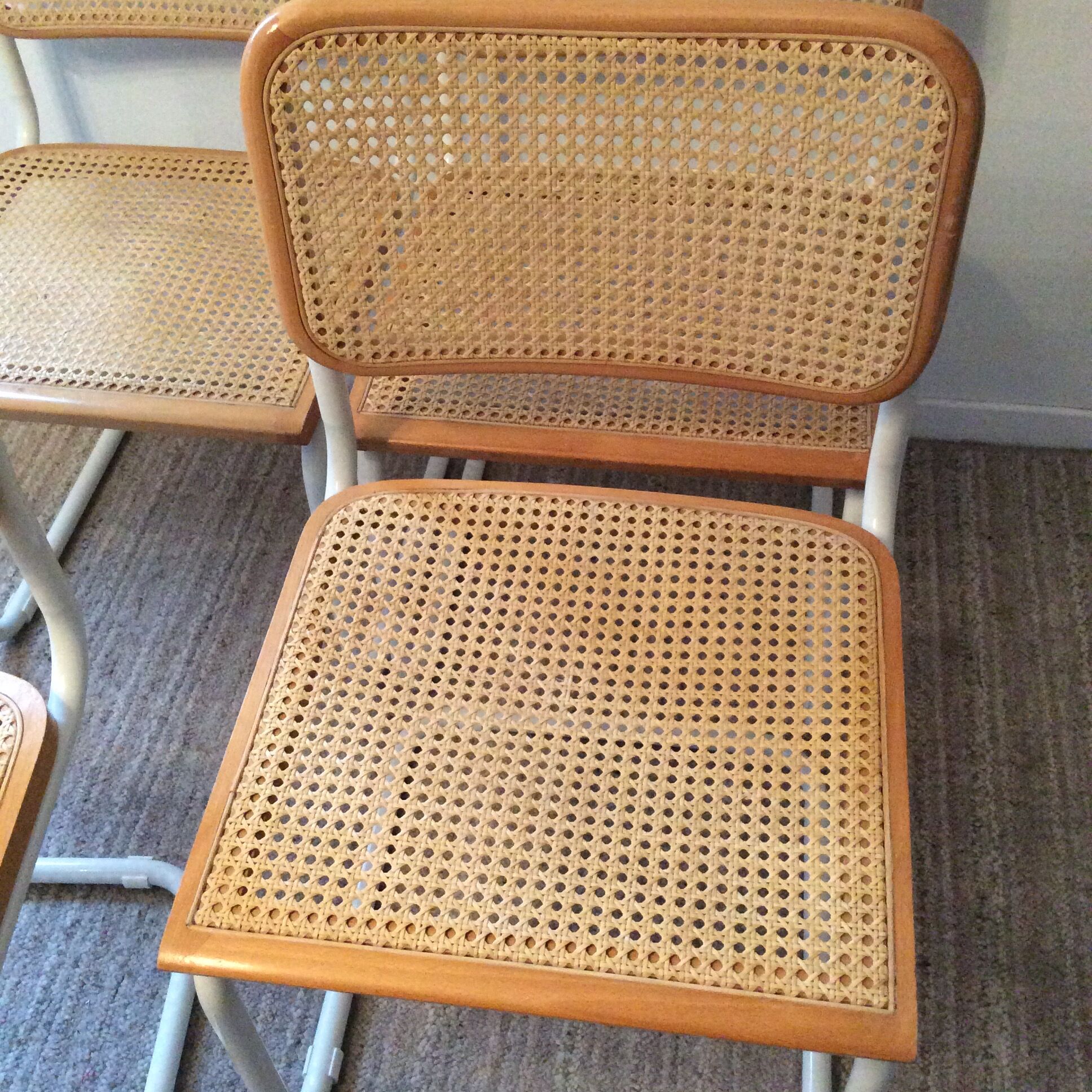 Series of 4 chairs Marcel Breuer Cesca B32