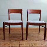 Teak chairs by Henning Kjaernulf for Korup Stolefabrik, Set of 4