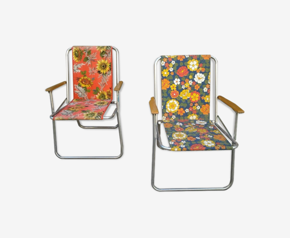 Paire de chaises de camping Kettler vintage 70's | Selency