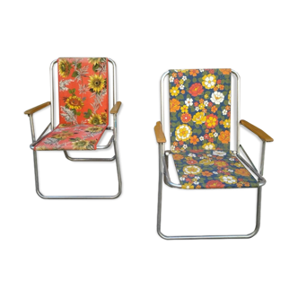 Paire de chaises de camping Kettler vintage 70's