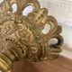 Candle holder church in gilded metal