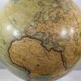 Terrestrial Globe in Lithographed Paper and Cast Iron, J.Lebègue & Cie – Late 19th Century