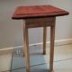 Console holder pot flower wood patinated seat mahogany