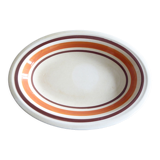Plat ovale en Faïence, vintage