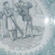 antique Lunéville "Opaque" plates