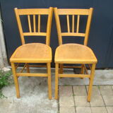 Paire de chaises bistrot anciennes