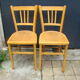Pair of antique bistro chairs