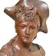 Bronze sculpture entitled “La Brunetta”