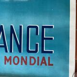 Original Poster Tourism "Air France World Air Network" 62x100cm 1948