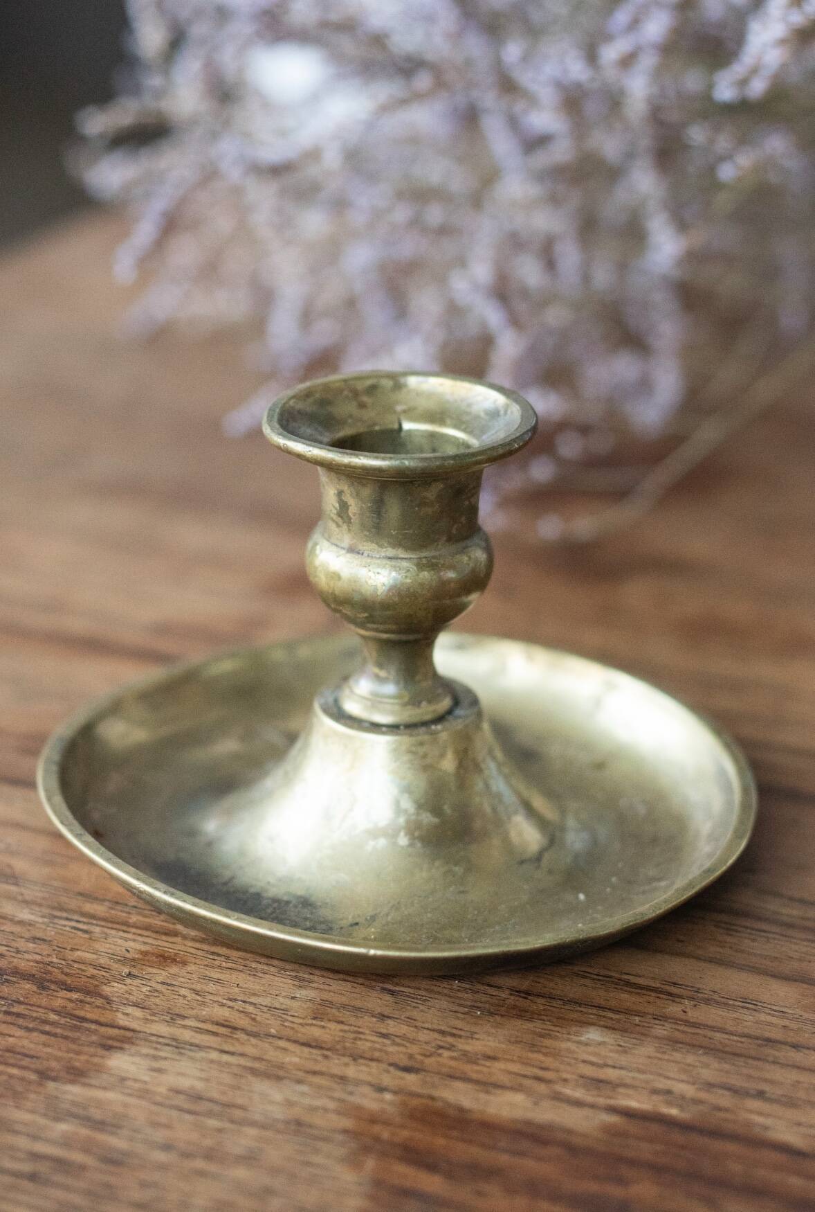 Vintage brass candle holder
