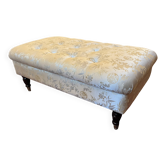 Vintage tufted Ottoman footstool. Ideal for decorators/resellers.