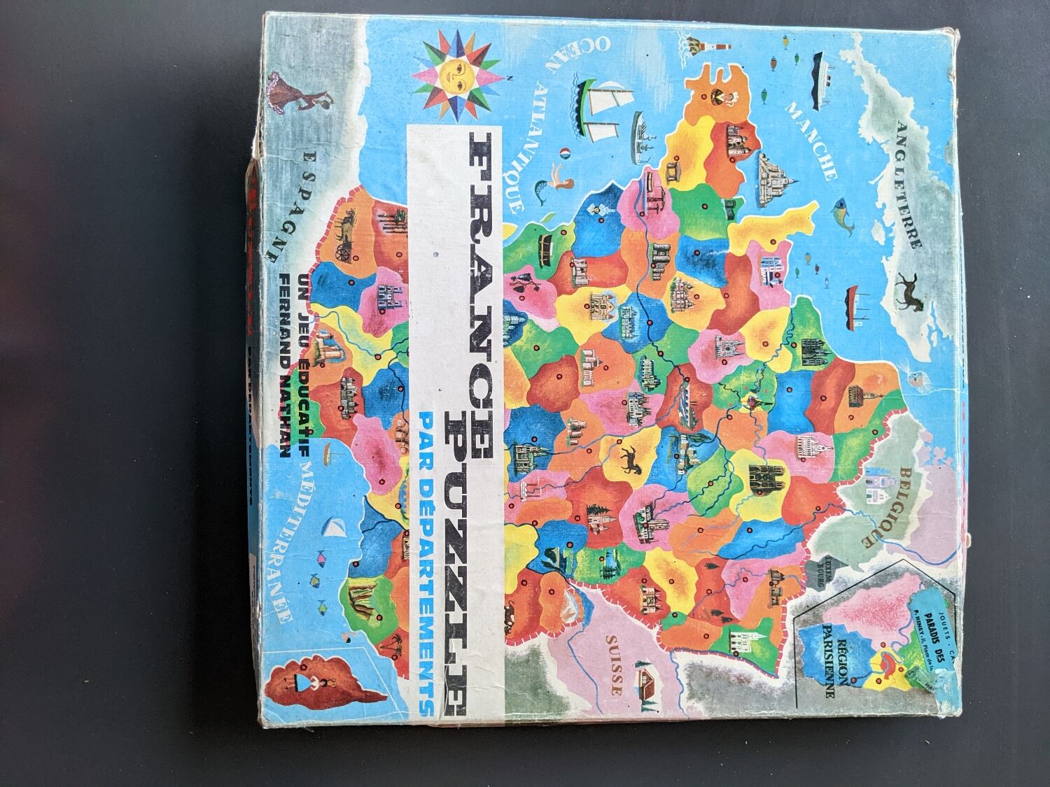 Wooden France puzzle