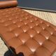 Knoll barcelona daybed mies van der rohe in cognac venezia leather, as new