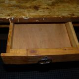 Table établi en pin douglas brut