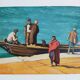 Orientalizing oil painting on panel 29.5 x 22 cm