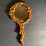 Mirror face to hand pierrot and moon