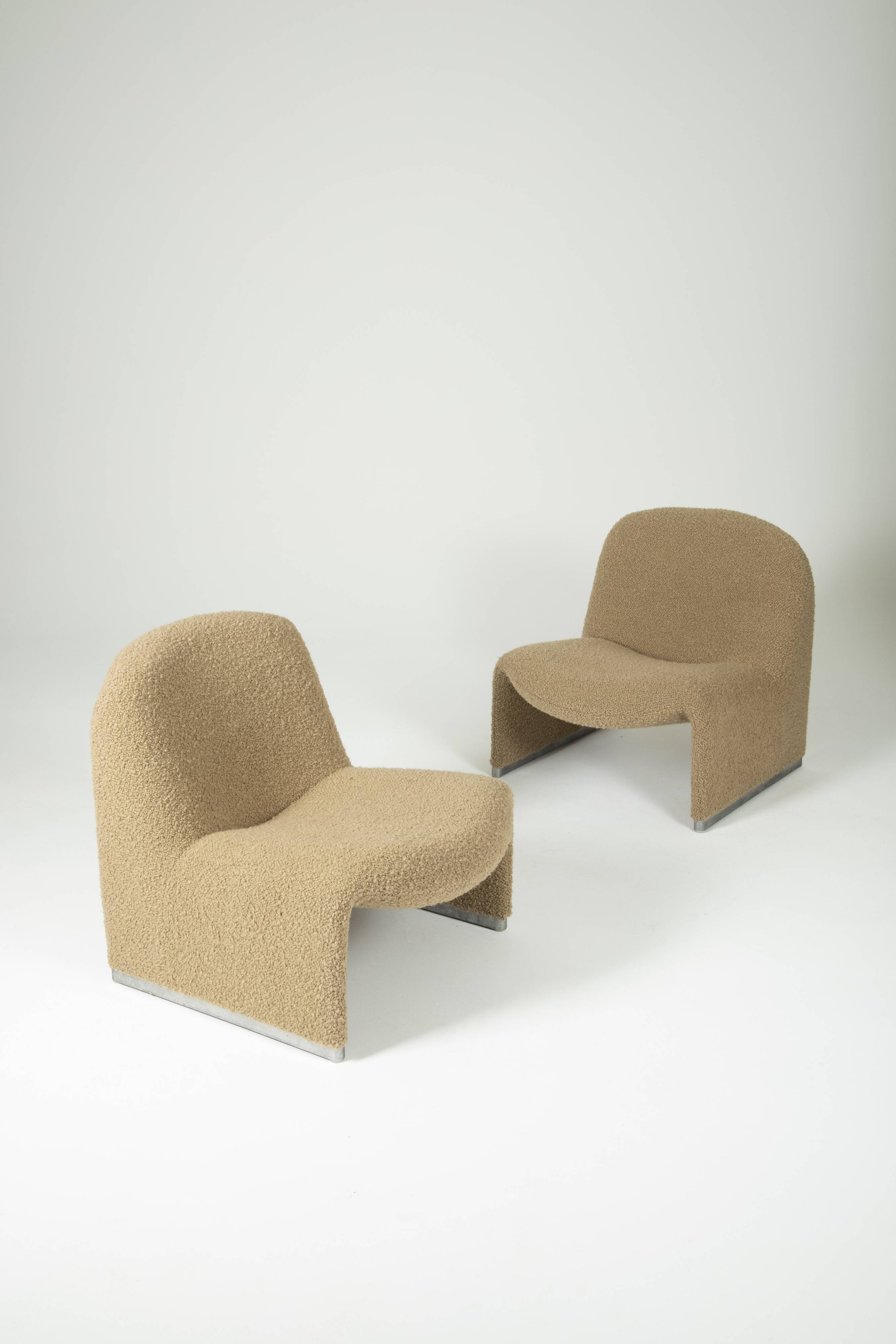 Pair of Alky armchairs by Giancarlo Piretti for Artifort 1970s