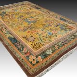 Tapis Chinois Art-déco Shanghaï :100 % Soie - Fait Main : 2.00 X 3.00 M