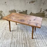 Table basse art populaire Suisse 1900