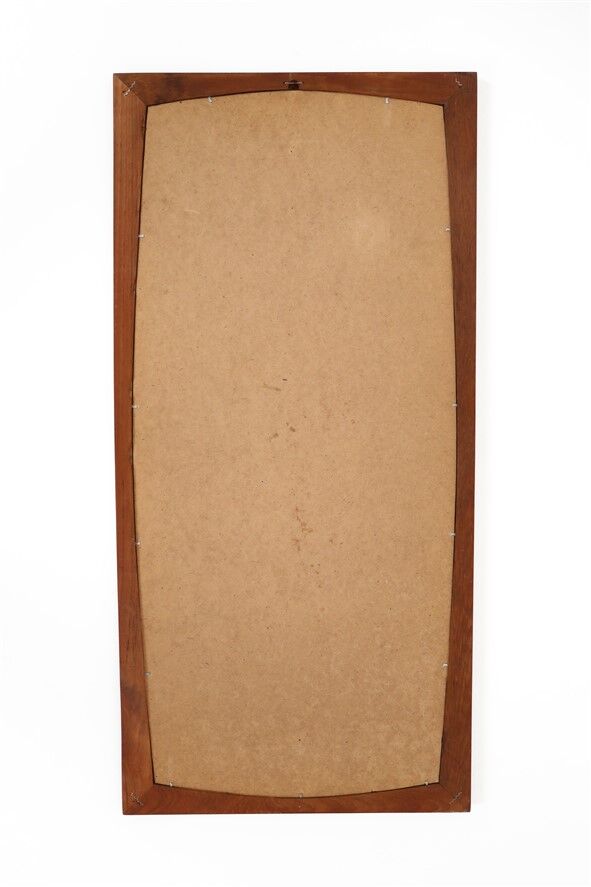 Big mid-century teak mirror / Danish modern design / 1960s