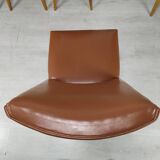 8 brown skai chairs 1950