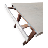 Wood extendable table