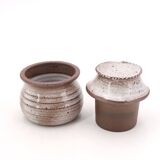 Stoneware butter dish by Jeanne and Norbert Pierlot, 1960s