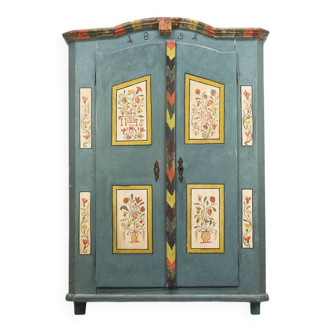 Cabinet de mariée peint d'art populaire 1851