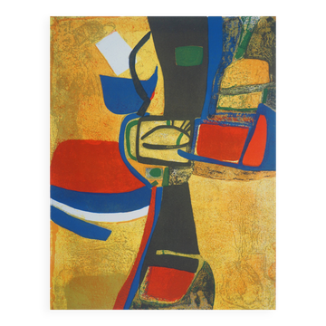 Maurice esteve : la joie - lithographie originale