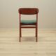 Set of six teak chairs, Danish design, 1960s, manufacture: N. & K. Bundgaar