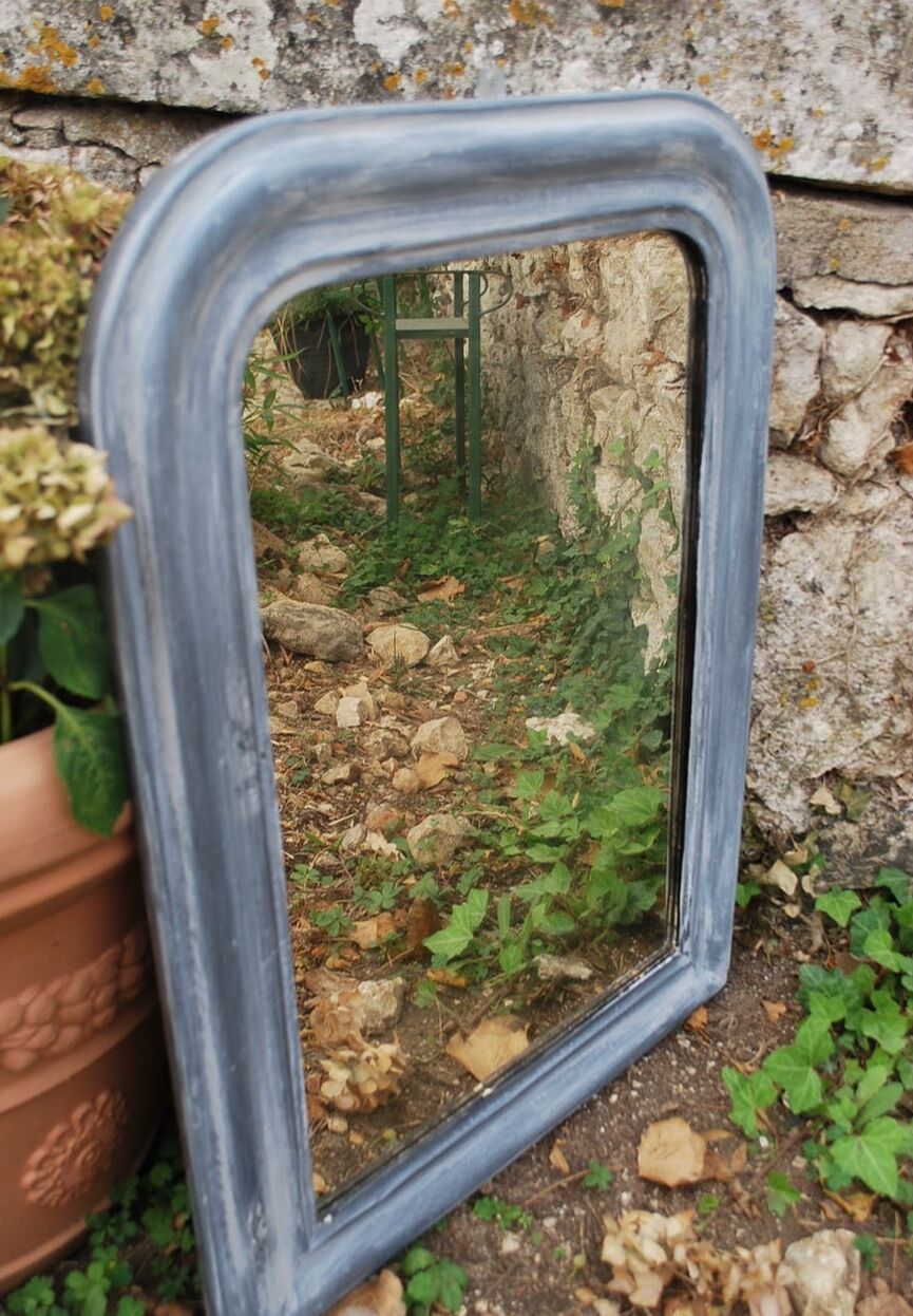 Old patinated mirror - 71x53cm