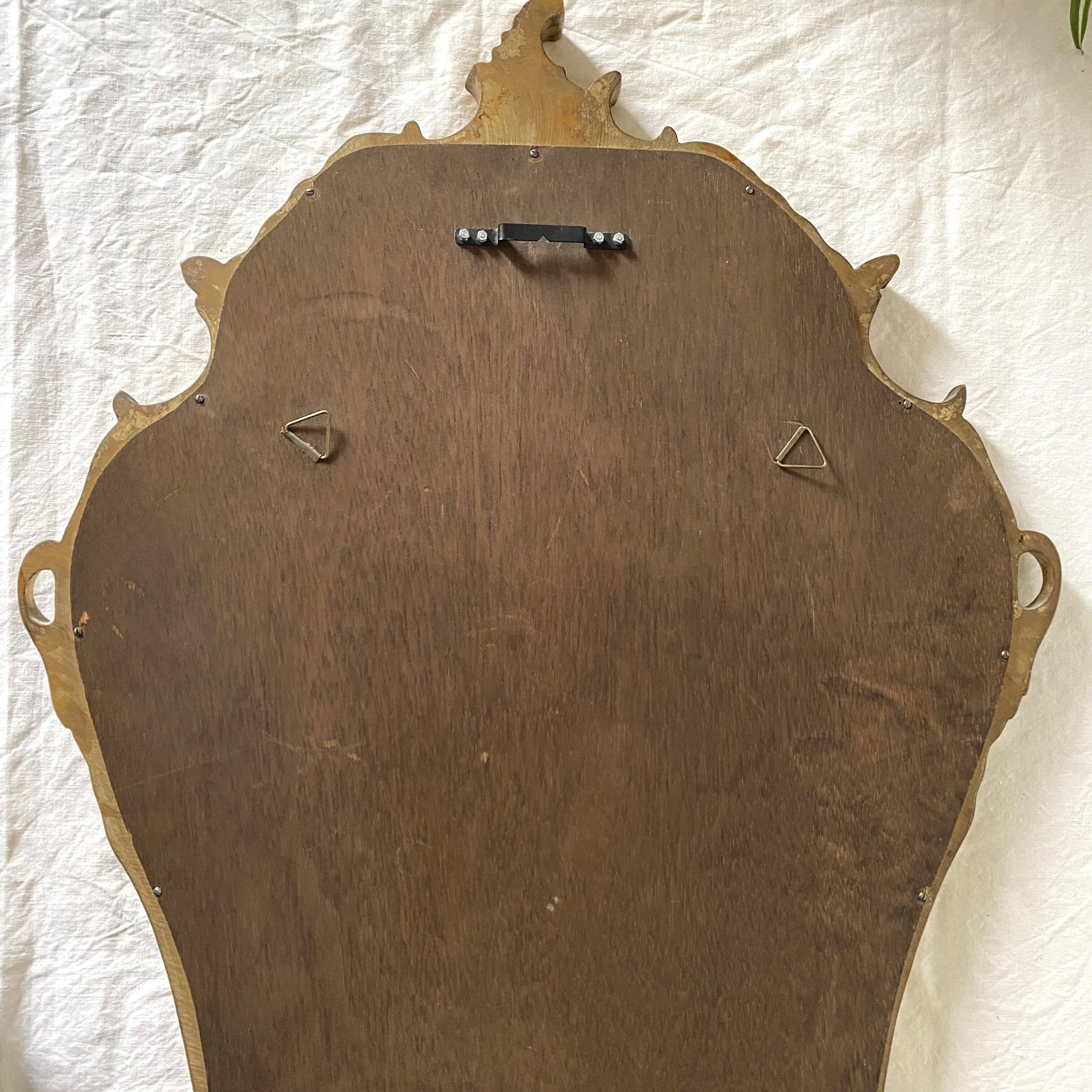 Vintage rococo style mirror 92X62 cm