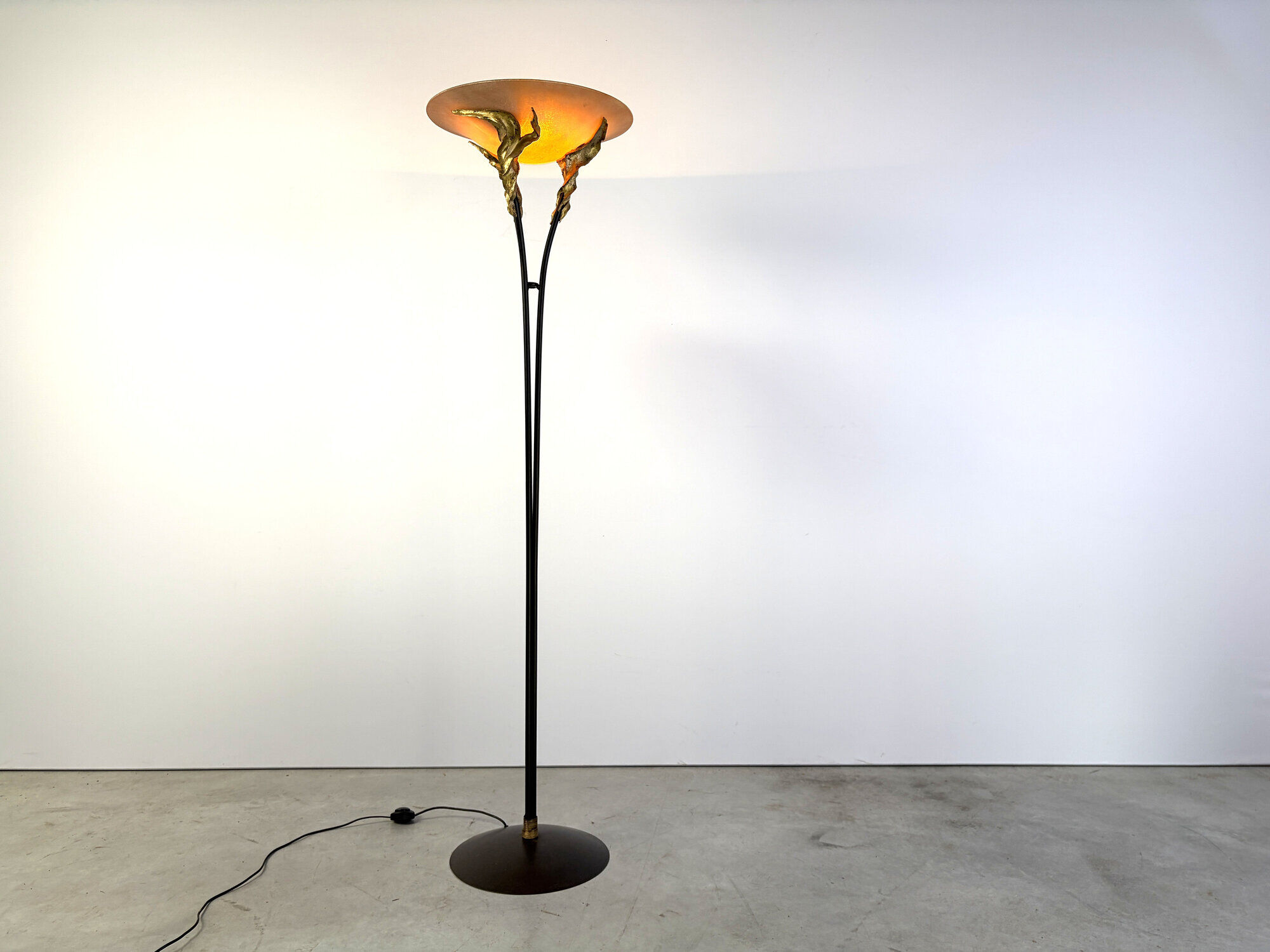 Art deco style floor lamp by Ligne D, 1980s