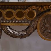 Small Carved Wood Wall Console, Louis XVI style, Napoleon III period – Mid-19th century