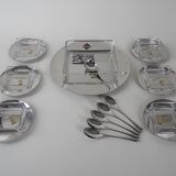 Dessert set, Italian design, 1970s, manufacturer: GOTTINGHEN