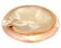 1970s Onyx ashtray with a gold metal rim.