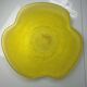 Grand plat jaune transparent Vintage