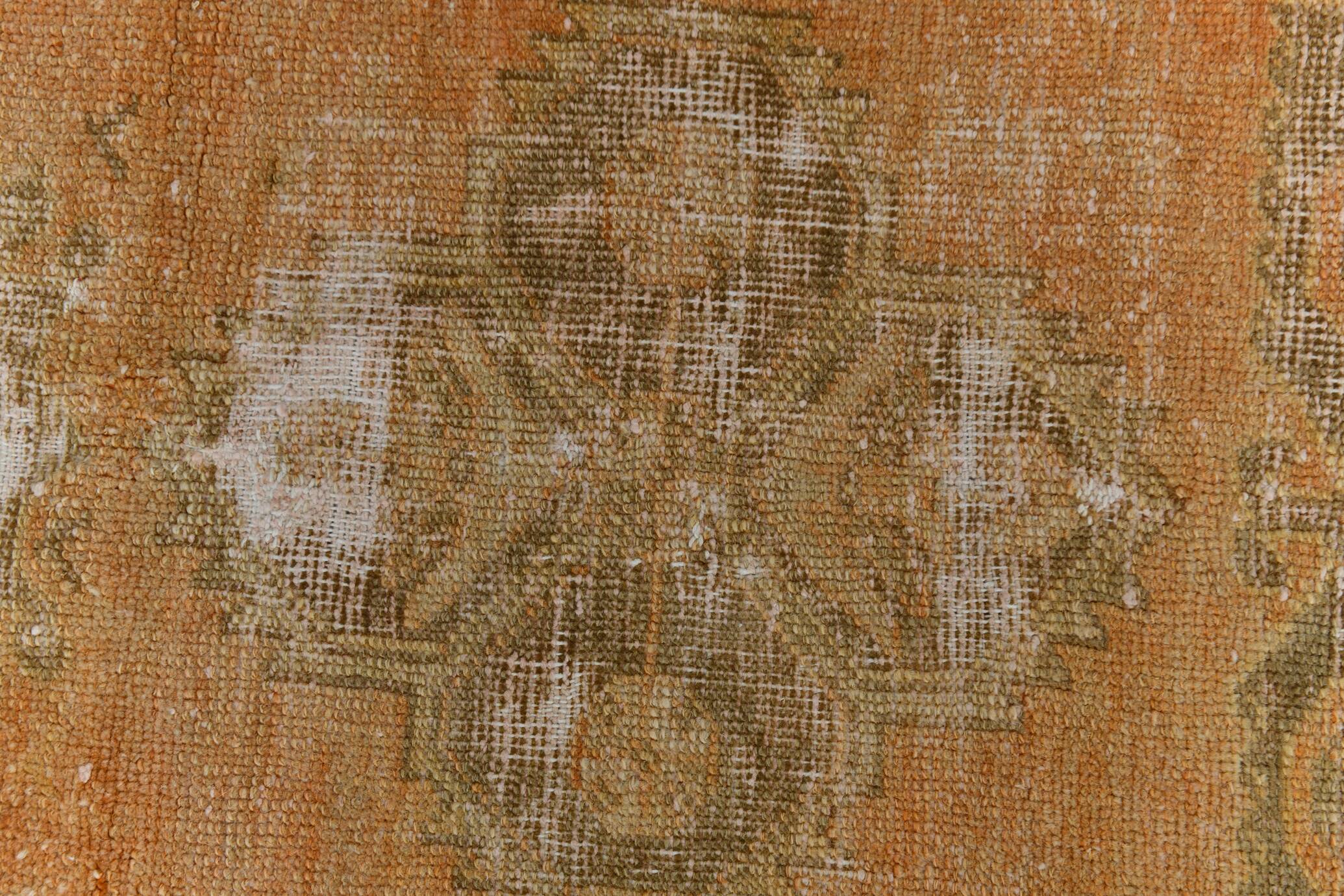 3x12 1960s antique vintage runner rug