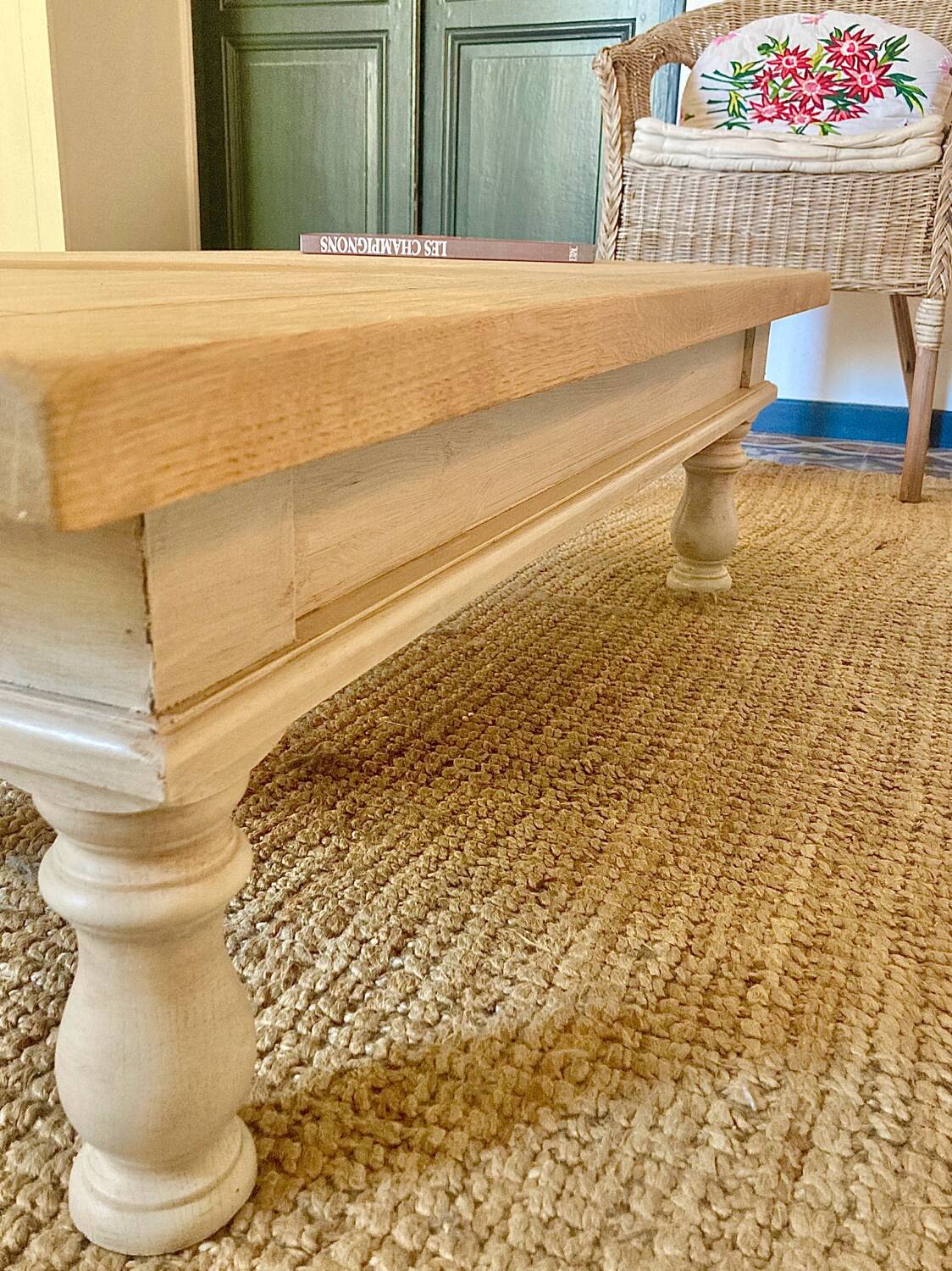 Solid wood coffee table