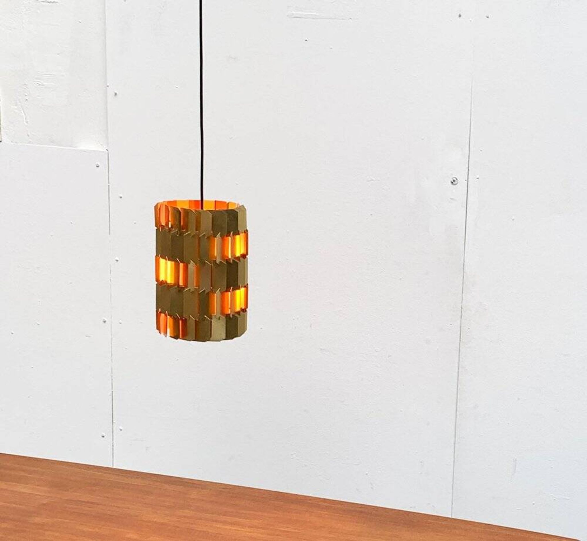 Danish Mid-Century Pop Facette Suspension by Louis Weisdorf for Lyfa, 1960s