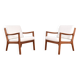 Mid-Century Danish Teak Lounge Chairs by Ole Wanscher for Cado, 1960s, Set of 2
