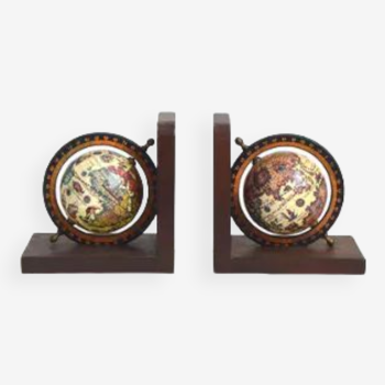 Pair of globe bookends