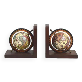 Pair of globe bookends