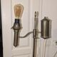 19th Century reading floor lamp - Wild & Wessel burner in solid brass
