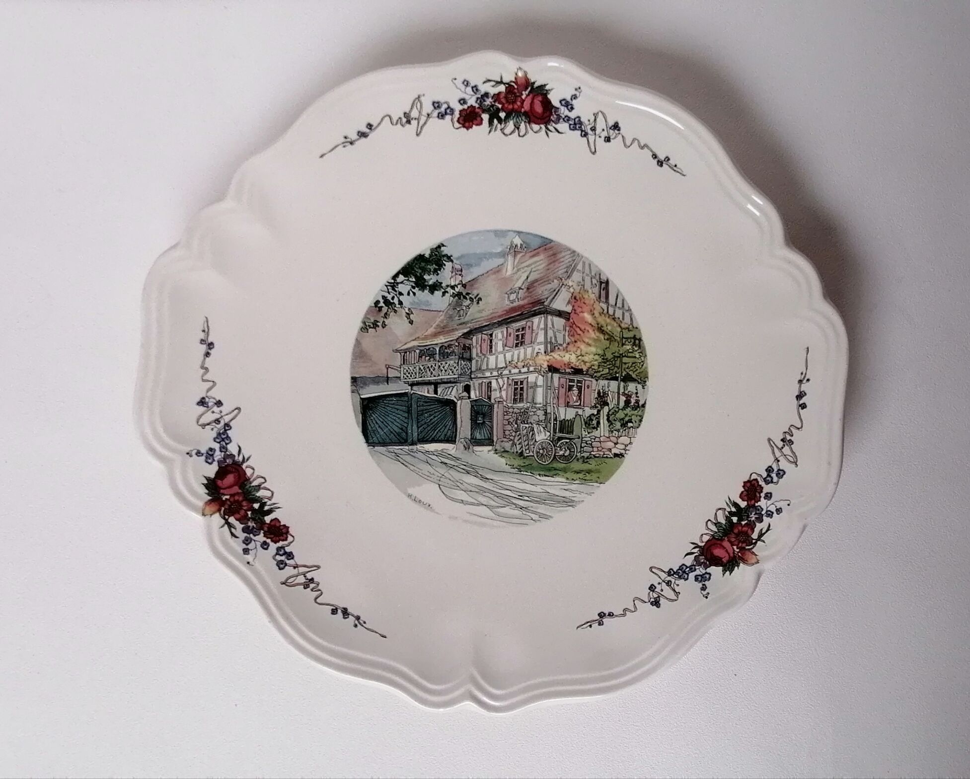 Sarreguemines orbernai pie dish