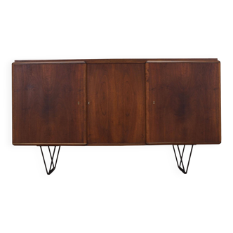 Walnut highboard, Danish design, 1960s, production: Denmark